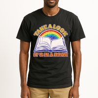 Retro Take A Look It's In A Book Reading Fan Tall T-Shirt