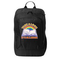 Retro Take A Look It's In A Book Reading Fan City Backpack
