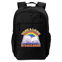 Retro Take A Look It's In A Book Reading Fan Backpack