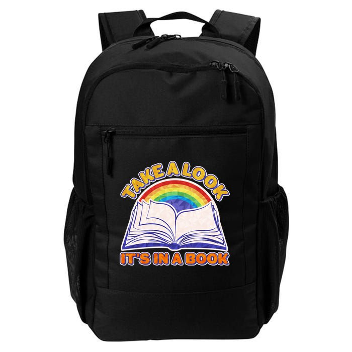 Retro Take A Look It's In A Book Reading Fan Backpack
