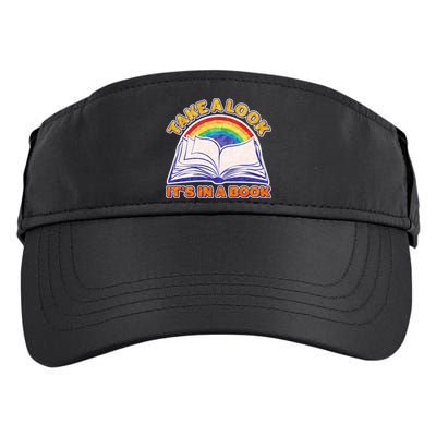 Retro Take A Look It's In A Book Reading Fan Adult Drive Performance Visor