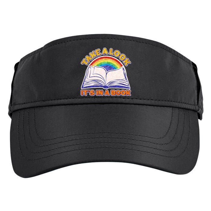 Retro Take A Look It's In A Book Reading Fan Adult Drive Performance Visor