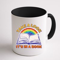 Retro Take A Look It's In A Book Reading Fan Mug