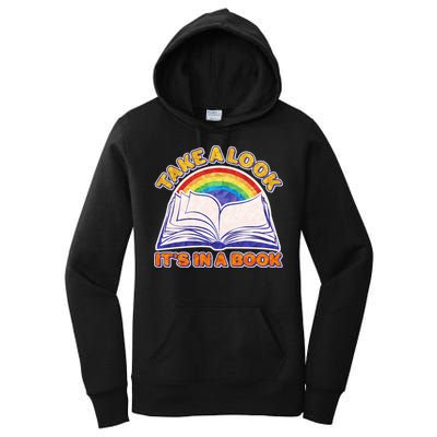 Retro Take A Look It's In A Book Reading Fan Women's Pullover Hoodie