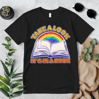 Retro Take A Look It's In A Book Reading Fan Premium T-Shirt