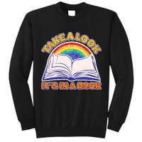 Retro Take A Look It's In A Book Reading Fan Tall Sweatshirt