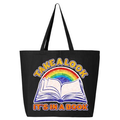 Retro Take A Look It's In A Book Reading Fan 25L Jumbo Tote
