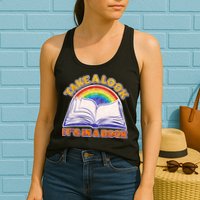 Retro Take A Look It's In A Book Reading Fan Womens Tank Top