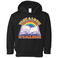 Retro Take A Look It's In A Book Reading Fan Toddler Hoodie