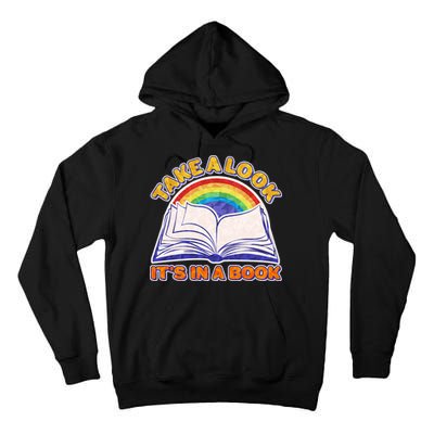 Retro Take A Look It's In A Book Reading Fan Tall Hoodie