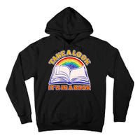 Retro Take A Look It's In A Book Reading Fan Tall Hoodie