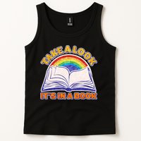 Retro Take A Look It's In A Book Reading Fan Tank Top
