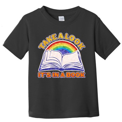 Retro Take A Look It's In A Book Reading Fan Toddler T-Shirt