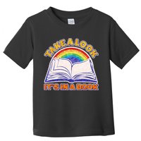 Retro Take A Look It's In A Book Reading Fan Toddler T-Shirt