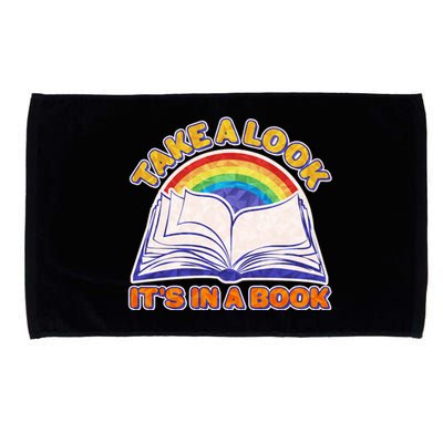 Retro Take A Look It's In A Book Reading Fan Microfiber Hand Towel