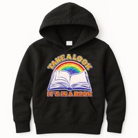 Retro Take A Look It's In A Book Reading Fan Kids Hoodie