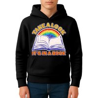 Retro Take A Look It's In A Book Reading Fan Kids Hoodie