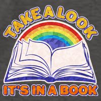 Retro Take A Look It's In A Book Reading Fan Vector Backpack