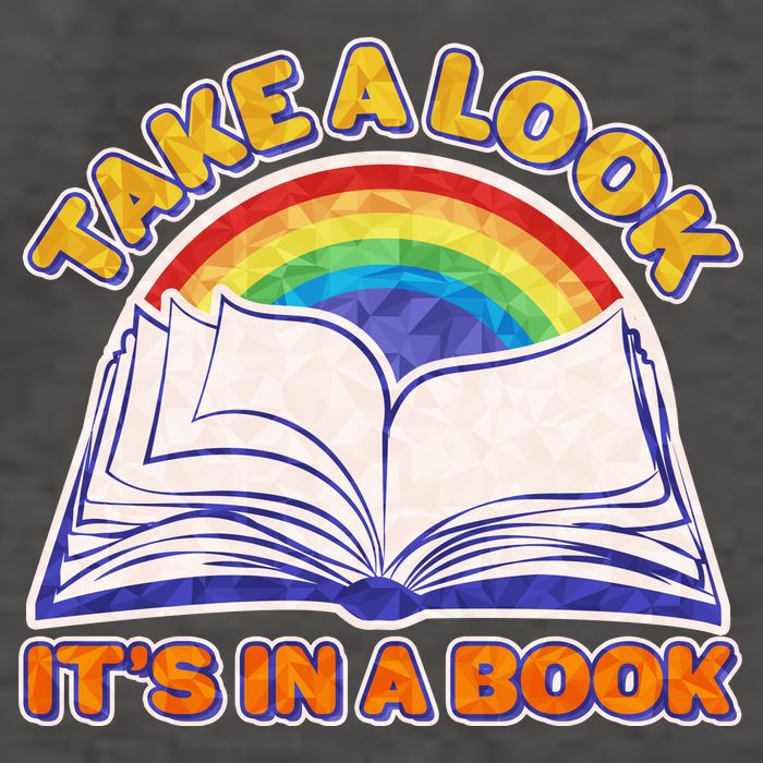 Retro Take A Look It's In A Book Reading Fan Vector Backpack