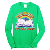Retro Take A Look It's In A Book Reading Fan Long Sleeve Shirt