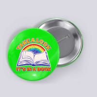 Retro Take A Look It's In A Book Reading Fan Button