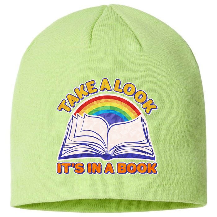 Retro Take A Look It's In A Book Reading Fan Sustainable Beanie