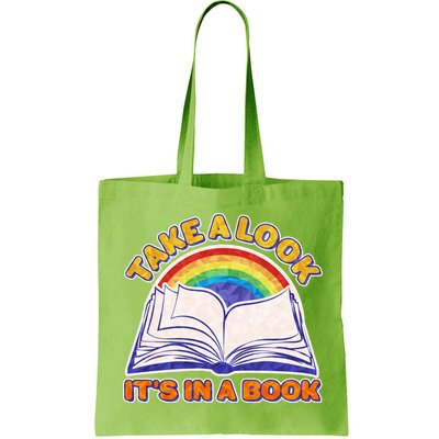 Retro Take A Look It's In A Book Reading Fan Bag