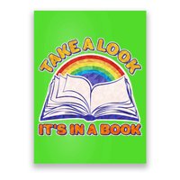 Retro Take A Look It's In A Book Reading Fan Poster