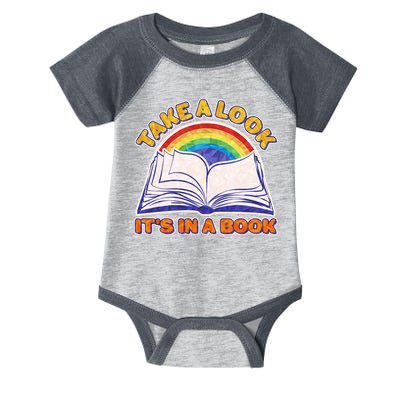 Retro Take A Look It's In A Book Reading Fan Infant Baby Jersey Bodysuit