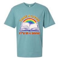 Retro Take A Look It's In A Book Reading Fan Sueded Cloud Jersey T-Shirt