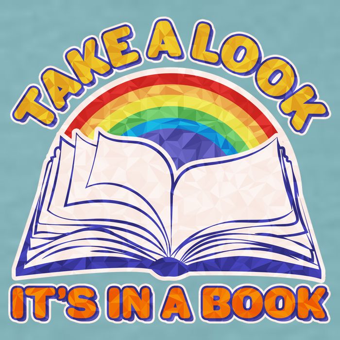 Retro Take A Look It's In A Book Reading Fan Sueded Cloud Jersey T-Shirt