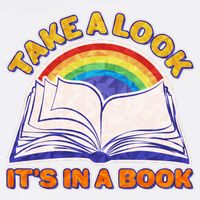 Retro Take A Look It's In A Book Reading Fan Garment-Dyed Sweatshirt