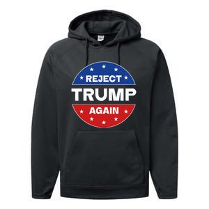 Reject Trump Again Election 2024 Performance Fleece Hoodie