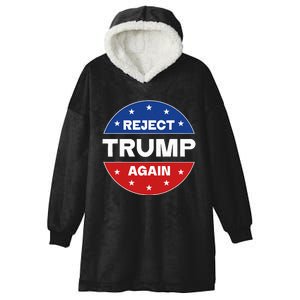 Reject Trump Again Election 2024 Hooded Wearable Blanket