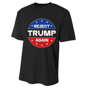 Reject Trump Again Election 2024 Performance Sprint T-Shirt