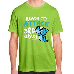 Ready To Attack 3rd Grade Back To School First Day Of School Adult ChromaSoft Performance T-Shirt