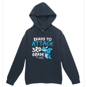 Ready To Attack 3rd Grade Back To School First Day Of School Urban Pullover Hoodie