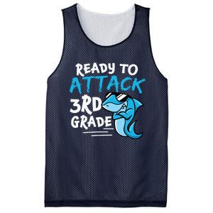 Ready To Attack 3rd Grade Back To School First Day Of School Mesh Reversible Basketball Jersey Tank