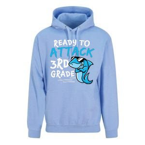 Ready To Attack 3rd Grade Back To School First Day Of School Unisex Surf Hoodie