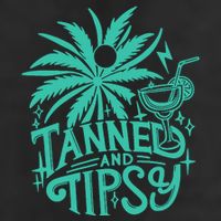 Retro Tanned And Tipsy Beach Summer Vacation Funny 15oz Campfire Ceramic Mug