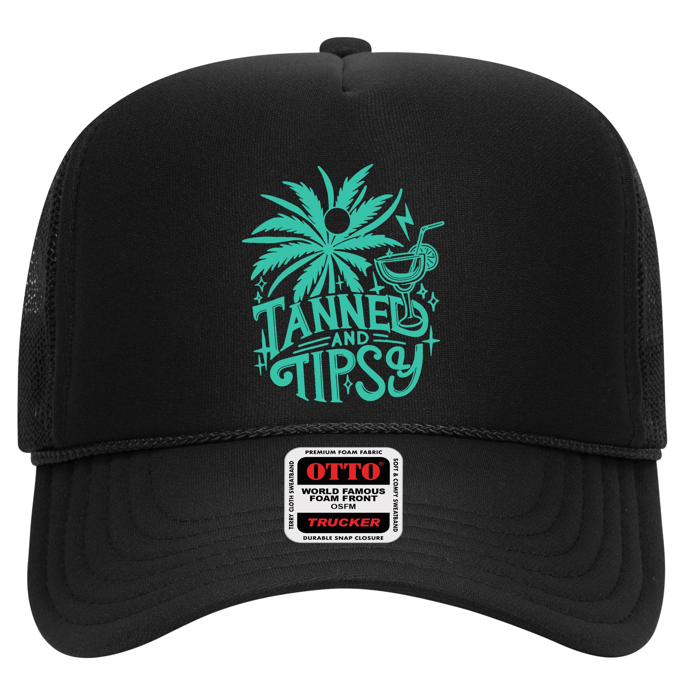 Retro Tanned And Tipsy Beach Summer Vacation Funny Hat