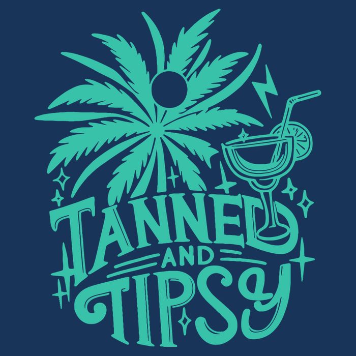 Retro Tanned And Tipsy Beach Summer Vacation Funny 16 in Basic Backpack