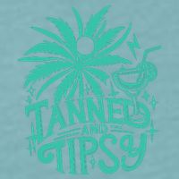 Retro Tanned And Tipsy Beach Summer Vacation Funny Sueded Cloud Jersey T-Shirt