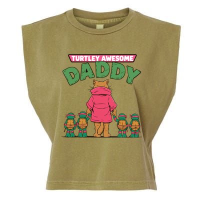 Retro Turtley Awesome Daddy Garment-Dyed Women's Muscle Tee