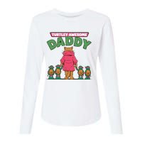 Retro Turtley Awesome Daddy Womens Cotton Relaxed Long Sleeve T-Shirt