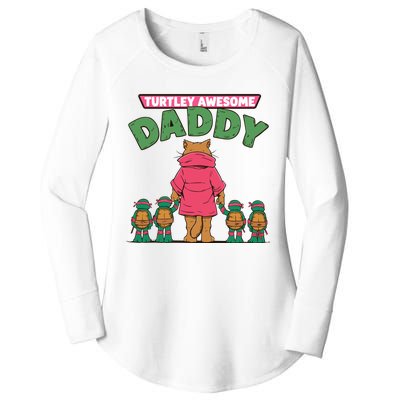 Retro Turtley Awesome Daddy Women's Perfect Tri Tunic Long Sleeve Shirt