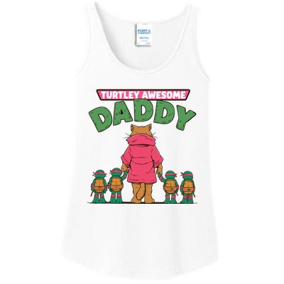 Retro Turtley Awesome Daddy Ladies Essential Tank