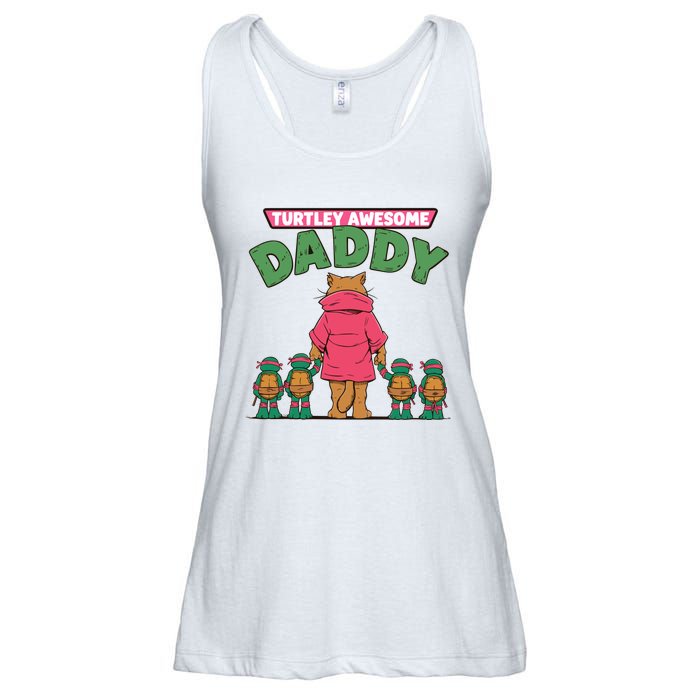 Retro Turtley Awesome Daddy Ladies Essential Flowy Tank