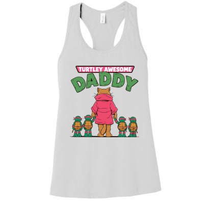 Retro Turtley Awesome Daddy Women's Racerback Tank