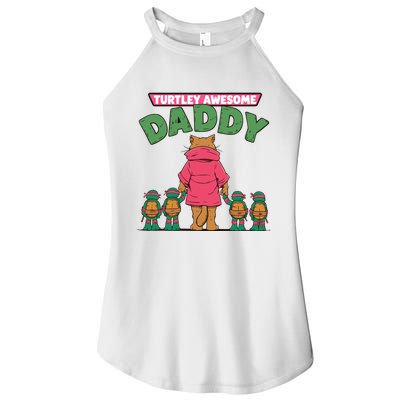 Retro Turtley Awesome Daddy Women's Perfect Tri Rocker Tank